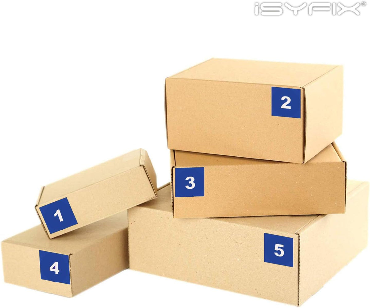 iSYFIX Blue Consecutive Number Stickers – 1 to 100, 2-inch, 1 Set – Vinyl Self Adhesive Premium Decal, Ideal for Inventory, Storage, Organizing, Boxes, Bins, Toolbox, Lockers & More, Indoor/Outdoor