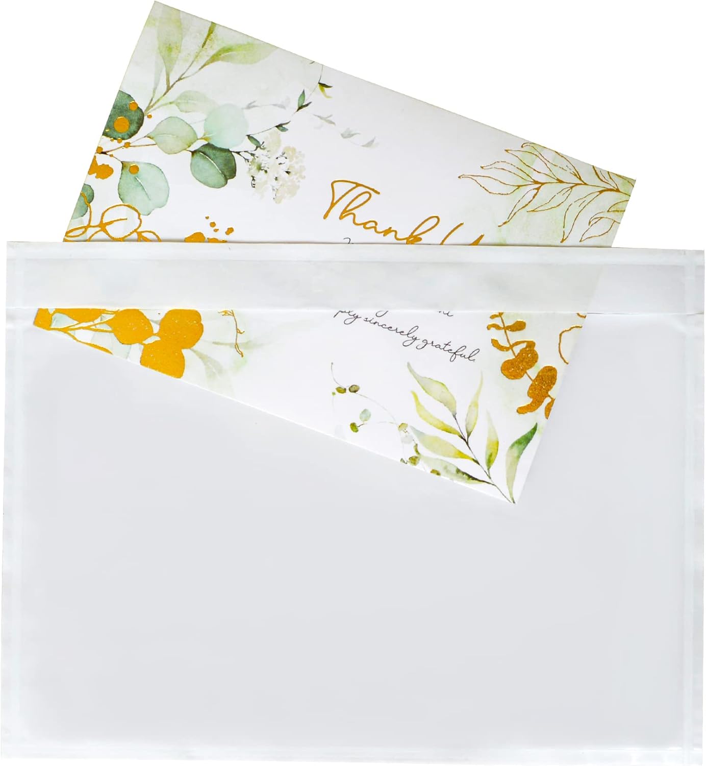 100 PCS 7.5"x 5.5" Clear Self-Adhesive Packing List Envelopes - Plastic Shipping/Mailing Pouch Enclosed Bags for Packing Slips Invoice Label