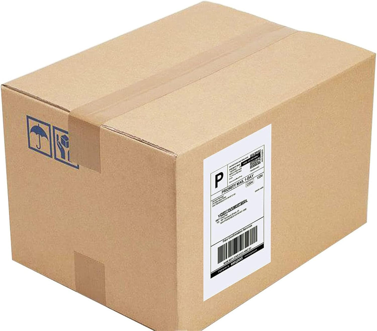 Round Corner Half Sheet Shipping Labels for Laser and Inkjet Printers,8.5" x 5.5" Printable White Label Self Adhesive Mailing Label 2 per Sheet(3000 Sheets, 6000 Labels)