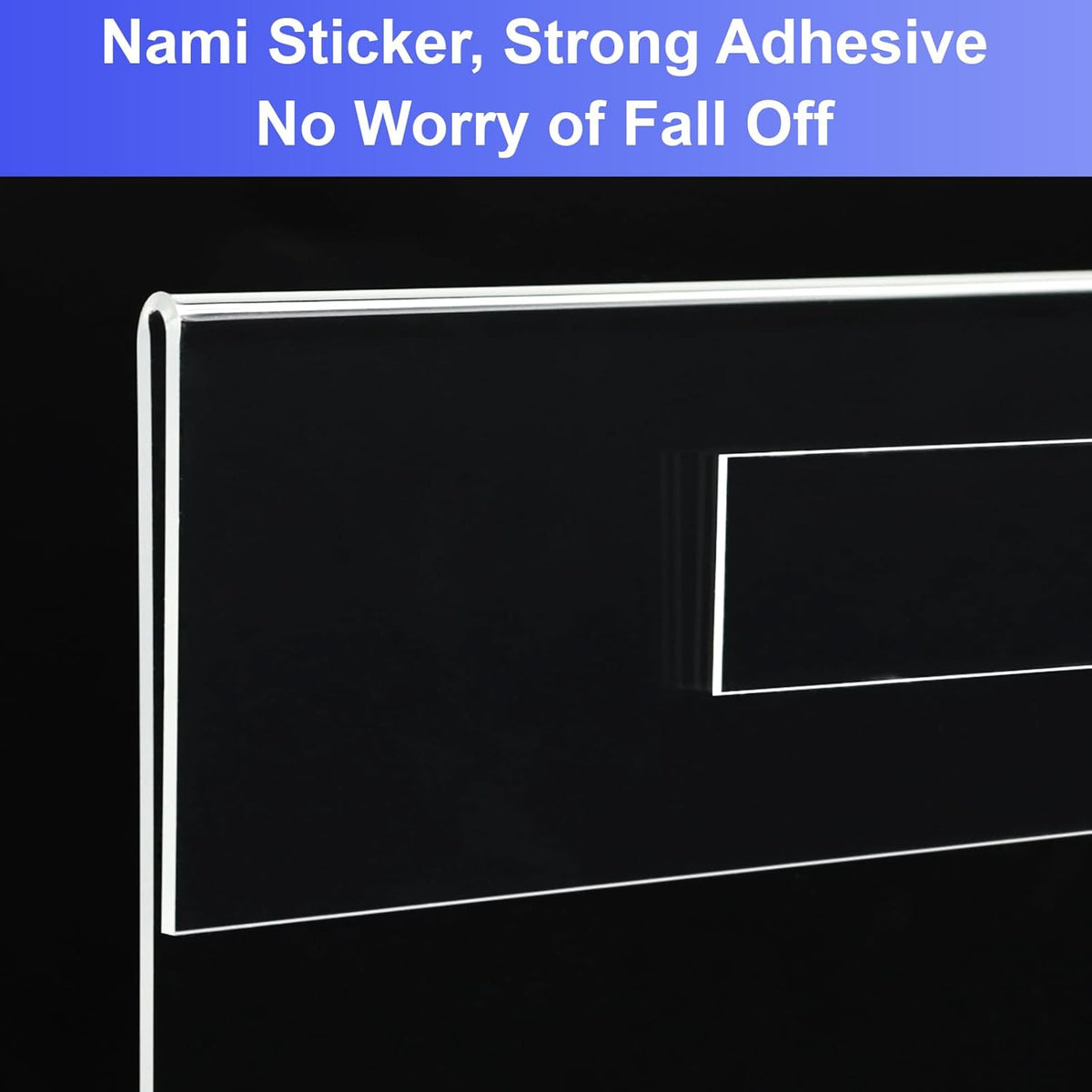 8.5x11 inches Acrylic Sign Holder Wall Mounted Portrait Nami Tape, 8 1/2 x 11 Clear Plastic Plexiglass Sign Holder for Office, Home, Store, Restaurant Window Door -No Drilling(3 Pack)