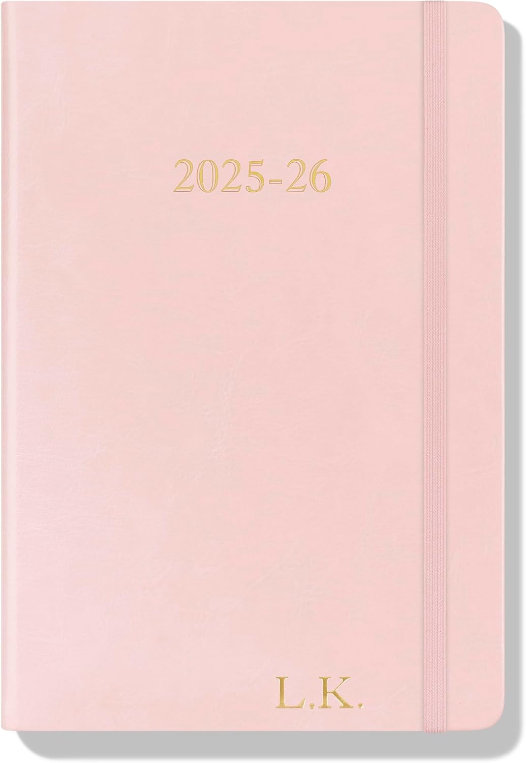 Wykeham's Executive 2025-26 Daily Journal Planner – Mid-Year Academic Diary (Personalized Rose, 8.5"×5.5")