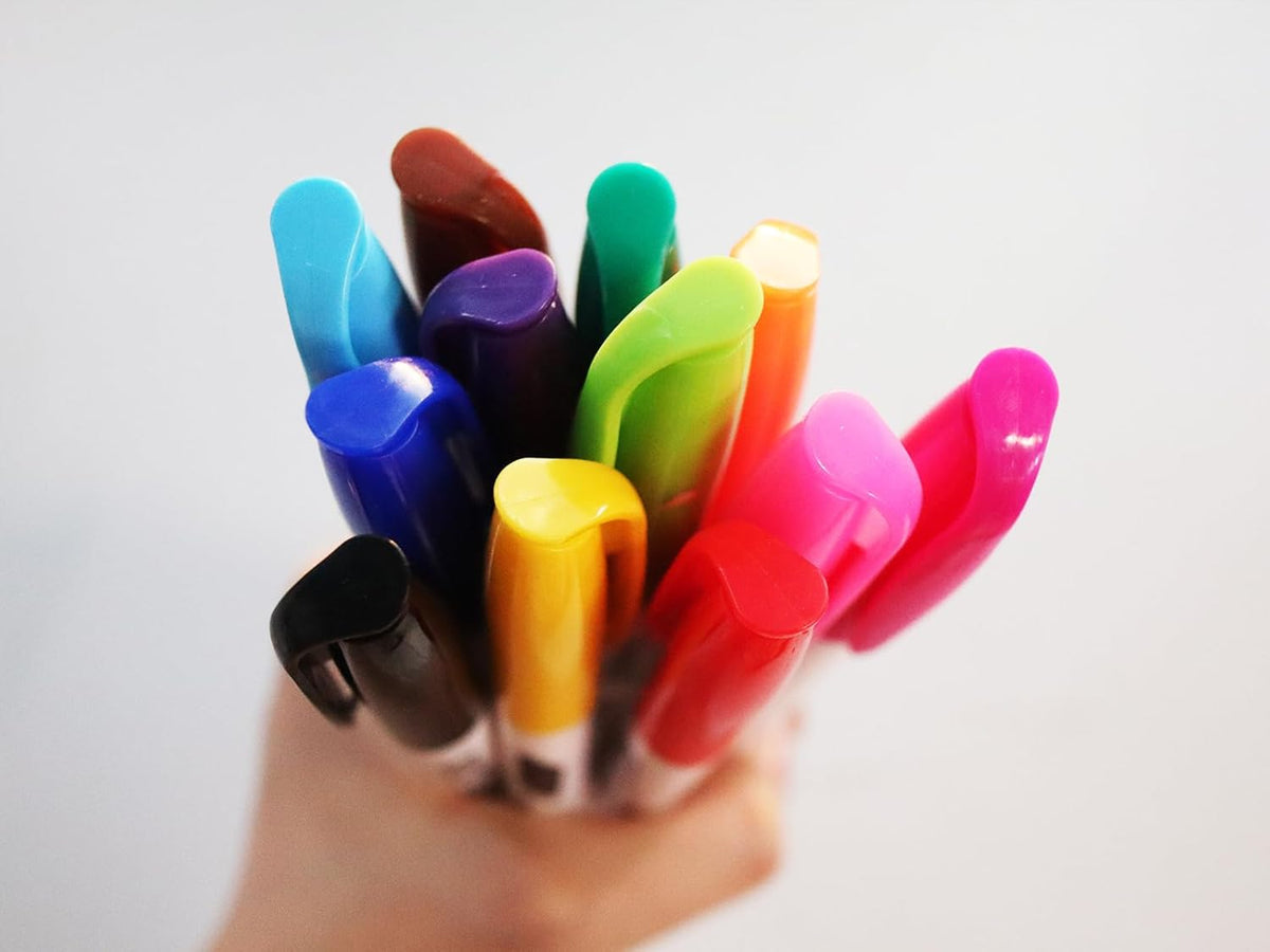 S & E TEACHER'S EDITION 96 Pcs Dry Erase Markers Colored markers for Kids 12 Assorted Colors with Low-Odor Ink Colored Whiteboard Markers for School, Office, Supplies