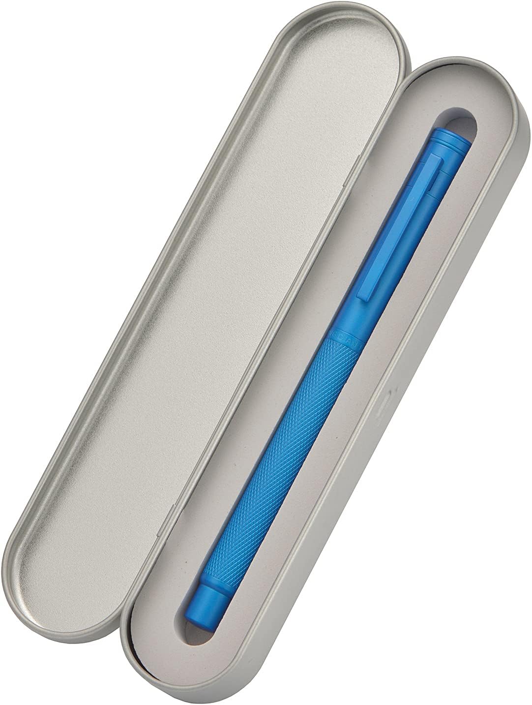 Asvine Blue Forest Fountain Pen Extra Fine Nib, Classic Design with Converter and Metal Pen Case, The Light of Hope Serise