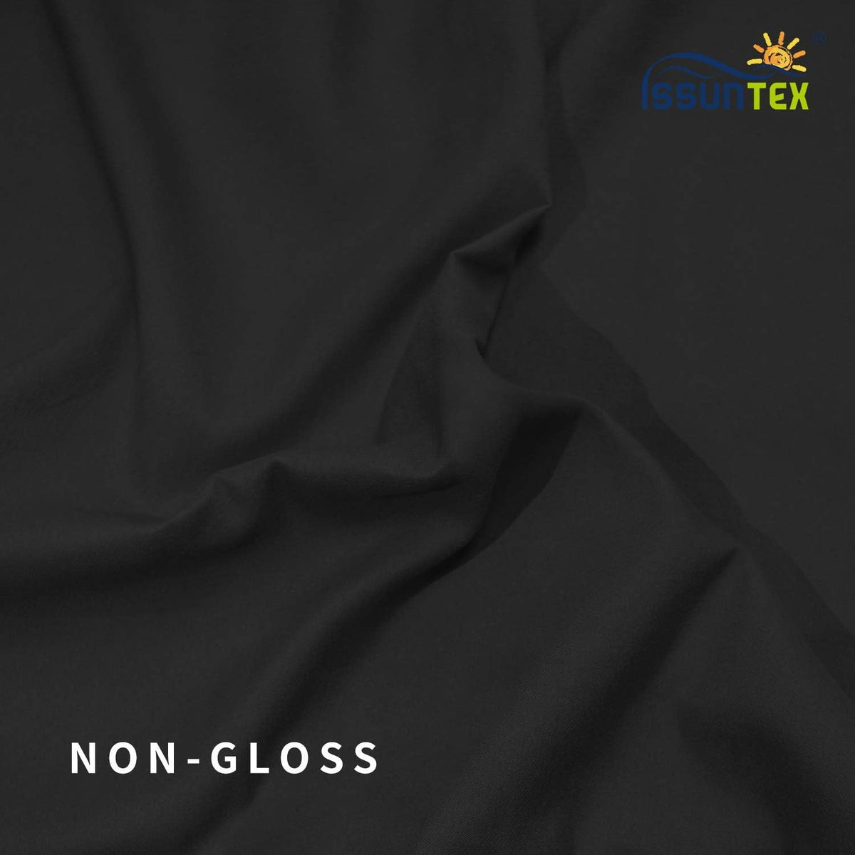 ISSUNTEX 9X15 ft Background Polester Backdrop, Photo Studio, Collapsible High Density Screen for Video Photography and Television-Black