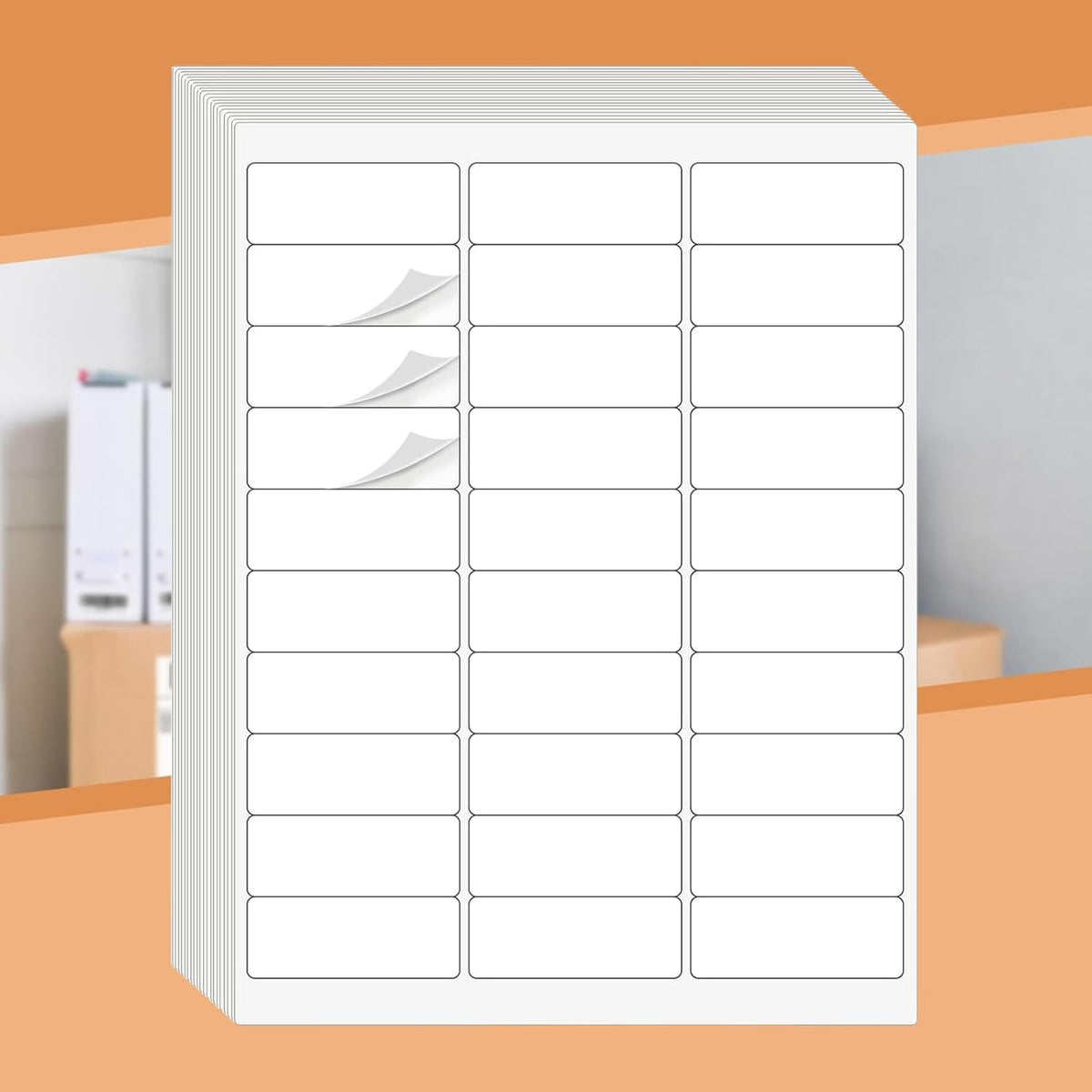 1" X 2-5/8" 30 Up Mailing Labels for Laser/Inkjet Printer, Address Labels, Shipping mailing Labels (25Sheets - 750 Labels)