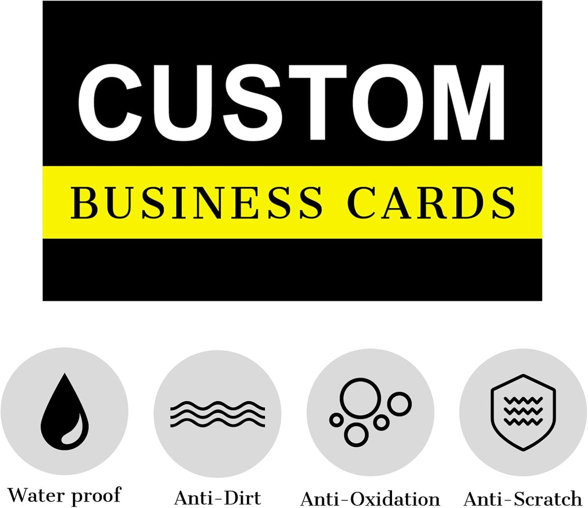 Custom Cleaning Business Cards Customizable with Logo Photo Personalized Business Card Customize for Small Business Customized Waterproof Double Sided Cards 100 200 500 1000