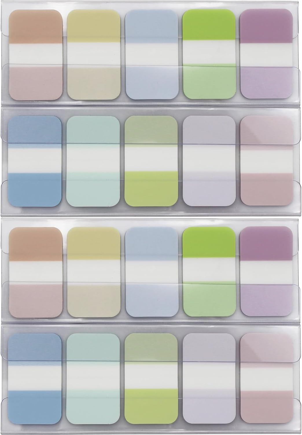 Tabs Flags Assorted Colors, 0.98 x 1.71 Inch Sticky Tabs, Easy to Post, 4 On-The-Go Dispensers/Pack, 400 Pages Total