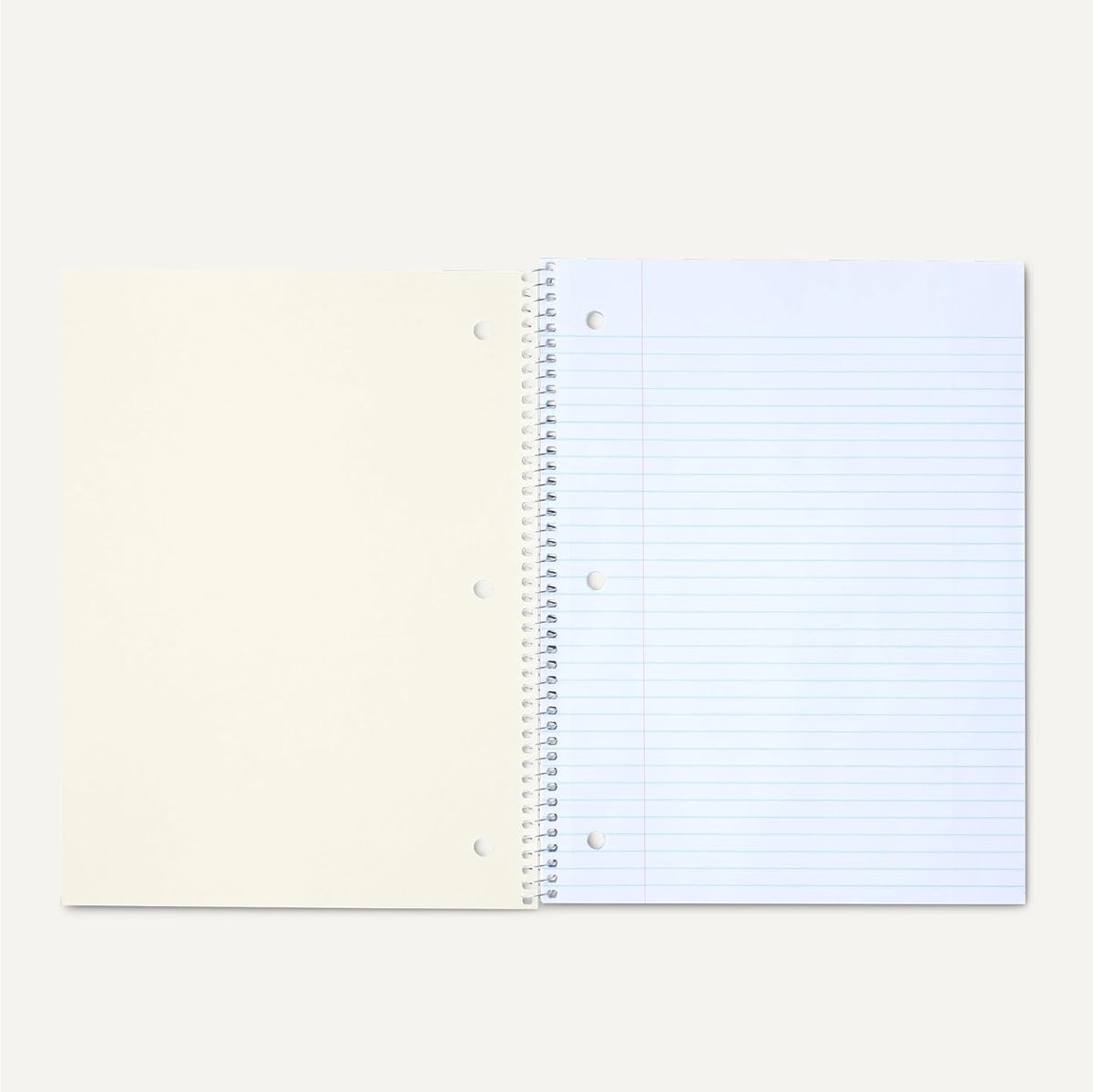 Amazon Basics College Ruled Spiral Notebook, 70 Sheets, 10.5" x 8", Light Blue, 2 pack