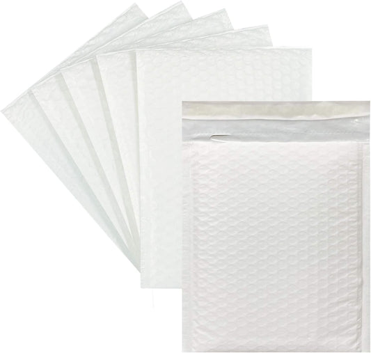 25pcs 10x13 Inch Poly Bubble Mailers Padded Envelopes Bubble Lined Poly Mailer Self SeaL Bubble Envelopes Bags（White）for Shipping, Mailing, Packing