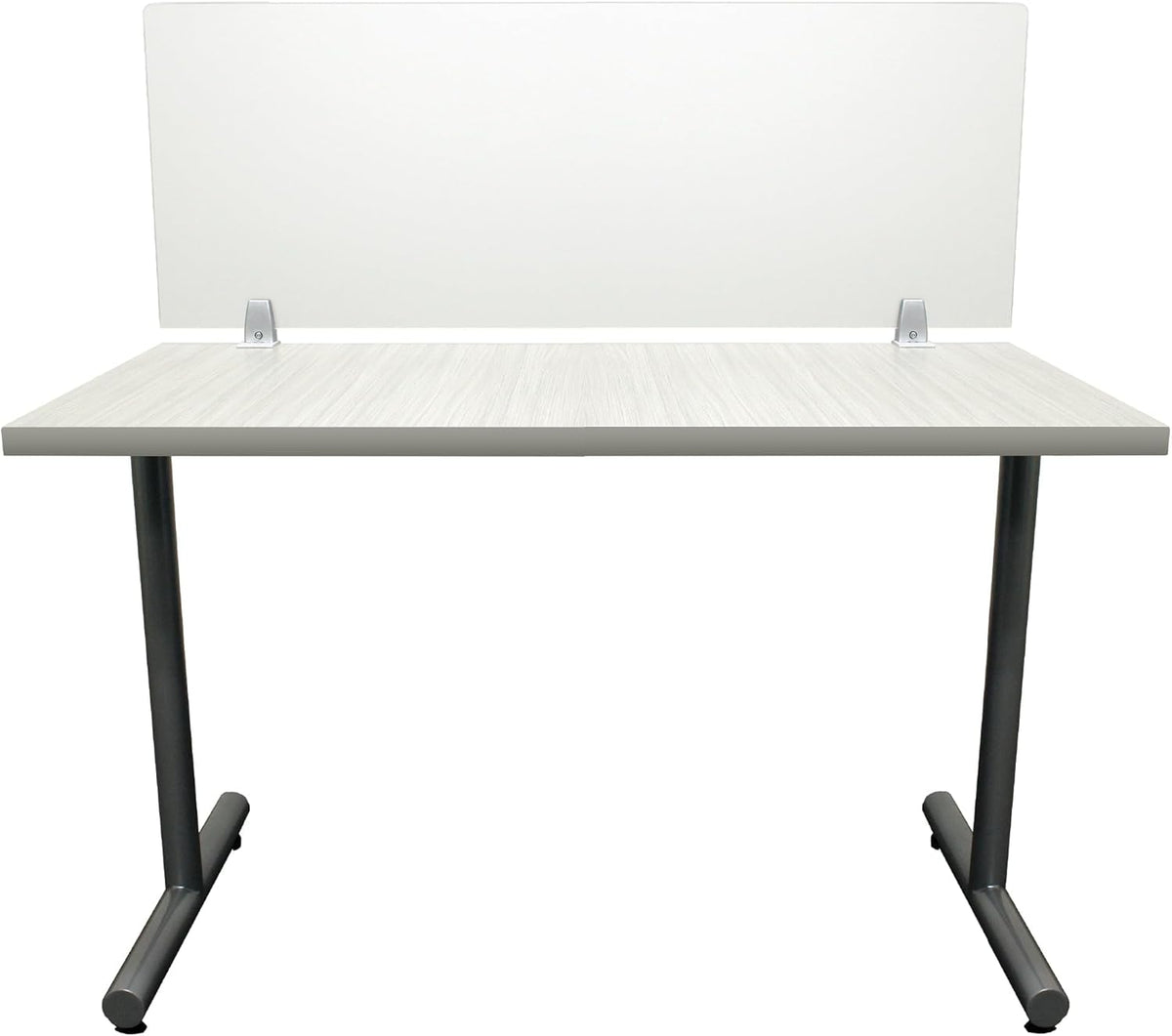OBEX Clear Acrylic Desk Mounted Privacy Panel, 18" x 72", Clear