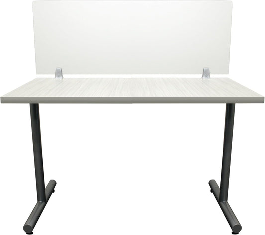 OBEX Frosted Acrylic Desk Mounted Privacy Panel, 18" x 66", Frosted