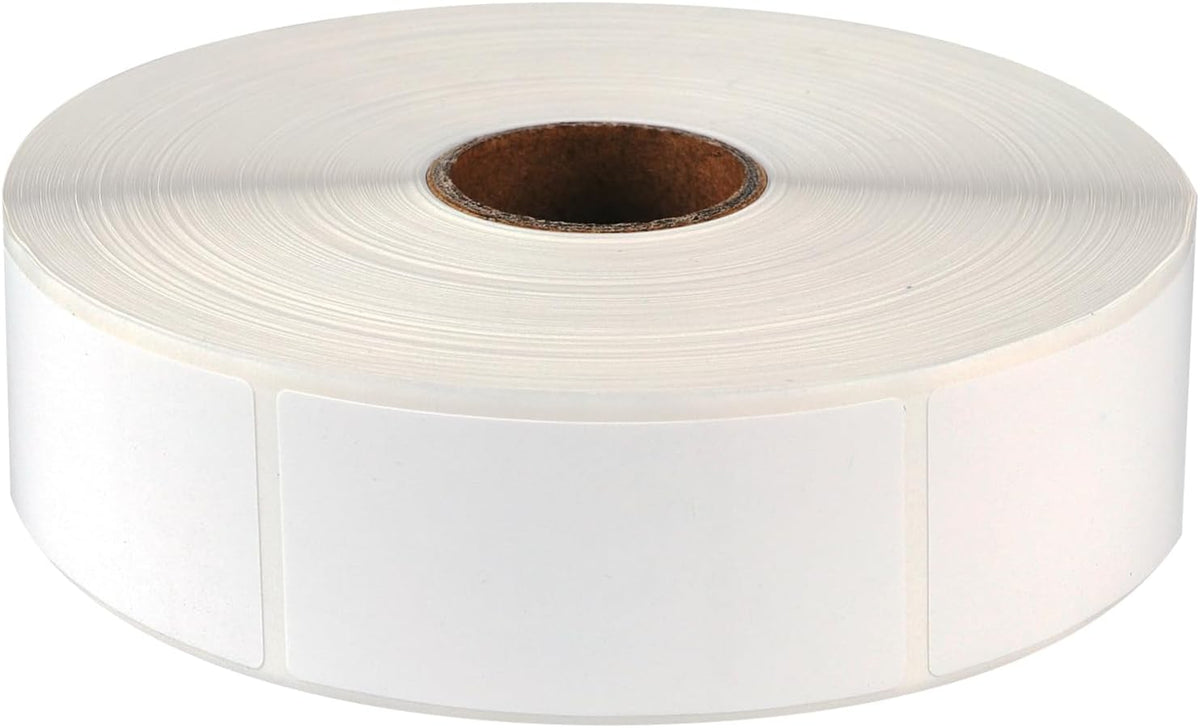 1000 Pcs Blank Removable Freezer Labels Water Oil Resistant for Food Containers Jars Pantry Organization (Each Measures 1” x 2”)