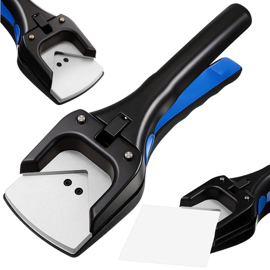 Lasnten Corner Rounder Punch, 3mm Radius (1/18") Hand Tool Cutter Applied for PVC Card Cutting, Heavy Duty Rounded Edge Circle Rounding Maker Clipper