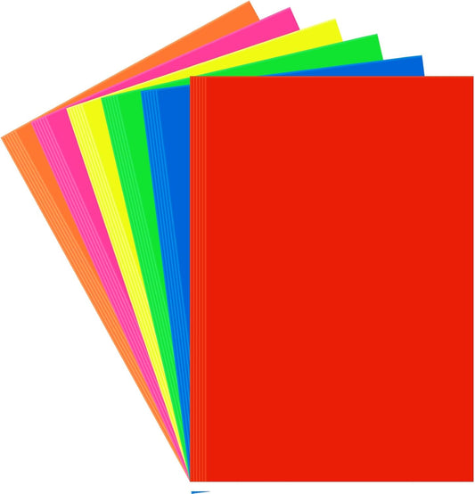 VinTS 30 Sheets Neon Colored Poster Board,11.7 x 16.5 Assorted Poster Paper, Colorful Poster Board Bulk For School Craft,Science Fair Project,Drawing,Display,Party Decorate