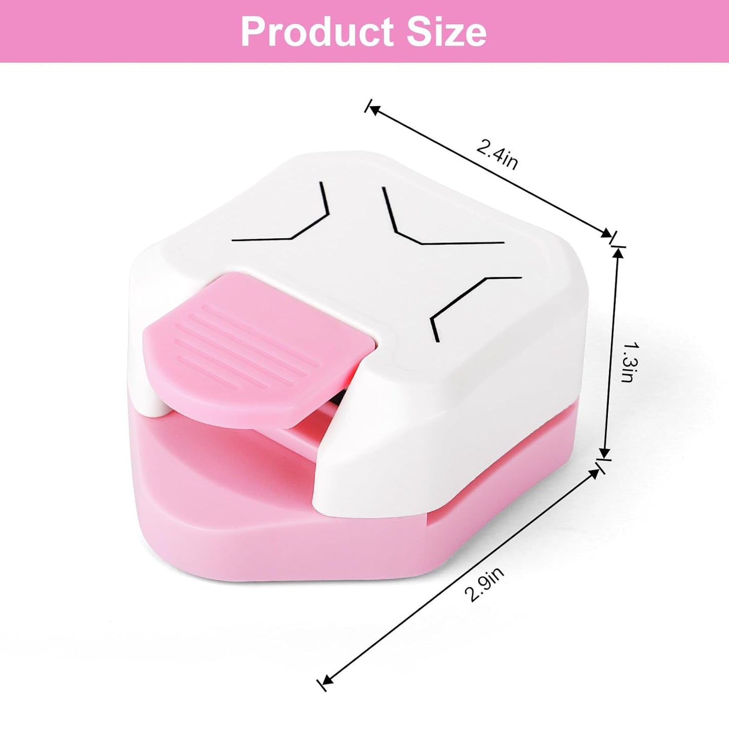 Paper Corner Cutter, Chamfer Corner Punch Corner Puncher for Paper Crafts, 3 in 1 Flat Angle (5mm, 10mm and 15mm) Edge Cutter for Cardstock, Card Making, Scrapbook Supplies