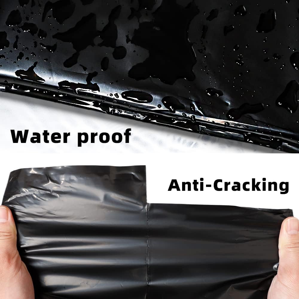 POLYSELLS 500 pcs 12x15.5 Inches Black Poly Mailers Shipping Envelopes, Strong Adhesive Sealing, Waterproof, and Tear-resistant Postal Mailing Bags for Clothing, Books, and Accessories