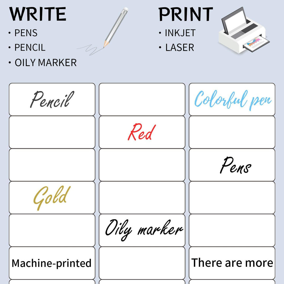 8.5"×11" Address Labels 600 Labels Sticker Paper for Laser/Inkjet Printer, 1" x 2-5/8" mailing Label- White