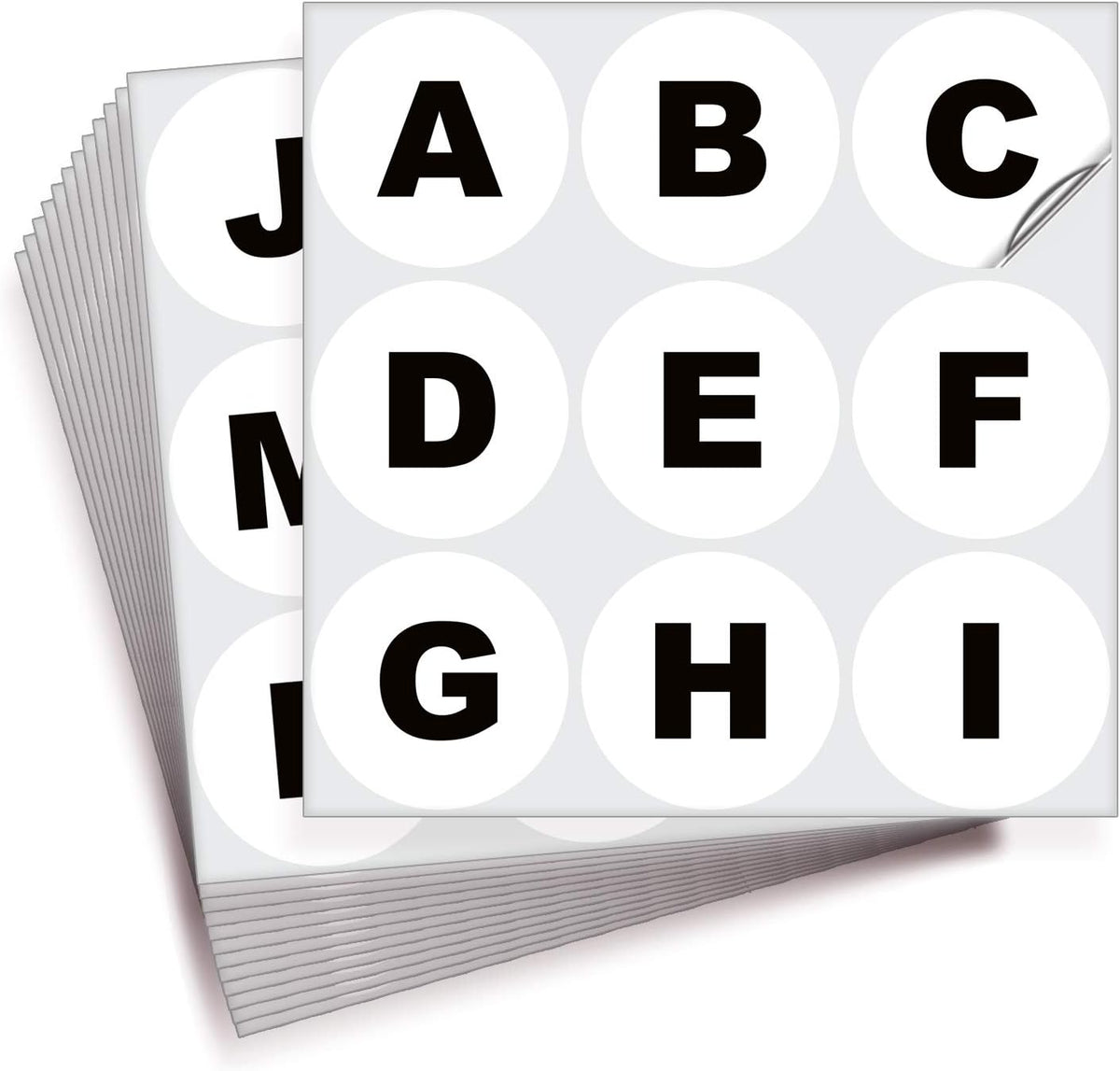 iSYFIX White Vinyl Letters Stickers - 3 inch Self-Adhesive, A to Z, 4 of Each Letter - Premium Decal for Indoor & Outdoor, for Inventory, Storage, Organizing, Alphabet for Boxes, Toolbox, Lockers
