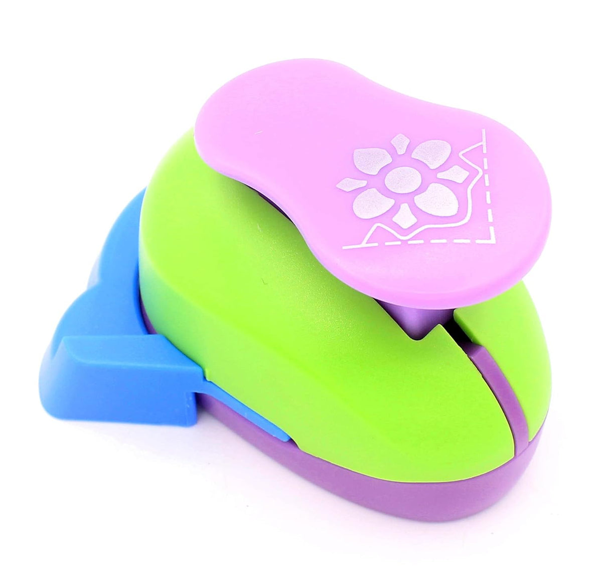 Hollow Right-Angle Embossing Punch - Handmade Scrapbooking Craft Lever Corner Punch (Forget-me-not)