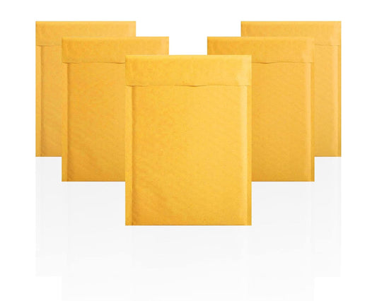 Yellow Kraft Bubble Mailer Envelopes, 14.25 x 19 Inches. 10 Pack Mail Padded Envelopes Self Seal. Waterproof Kraft Bubble Mailers. Tear-Resistant Mailing Envelope Padded. Sturdy Paper Mailer