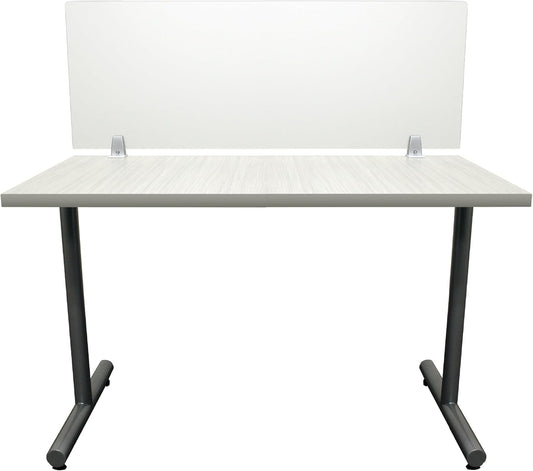OBEX Frosted Acrylic Desk Mounted Privacy Panel, 18" x 48", Frosted