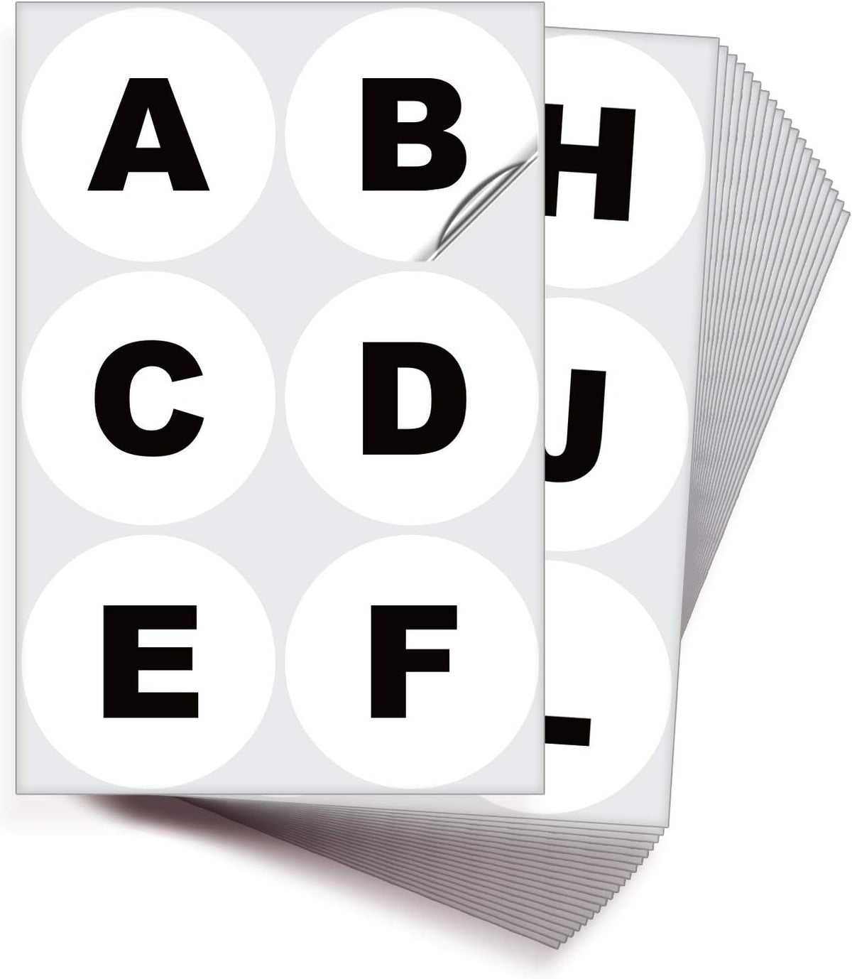 iSYFIX White Vinyl Letters Stickers - 4 inch Self-Adhesive, A to Z, 4 of Each Letter - Premium Decal for Indoor & Outdoor, for Inventory, Storage, Organizing, Alphabet for Boxes, Toolbox, Lockers