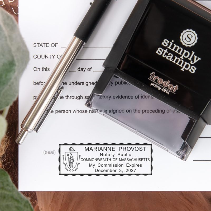 Texas Rectangular Notary Stamp | Official State Notary Stamp | Official Seals | Meets State Specifications (Texas, Rectangular Stamp)