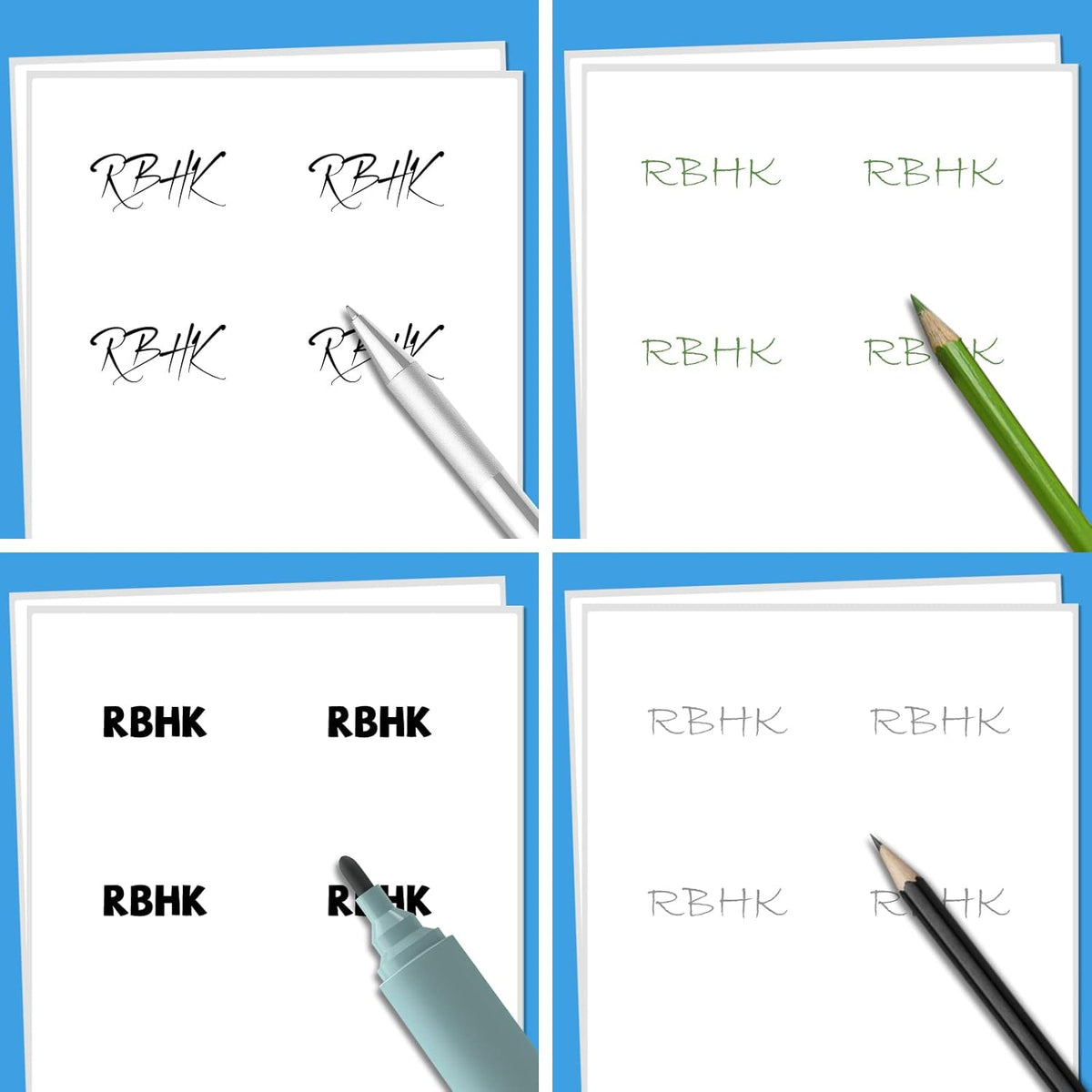 RBHK Sticker Paper, 8.5" x 11" Full Sheet Label Stickers Paper for Laser & Inkjet Printers (500 Sheets, 500 Labels)