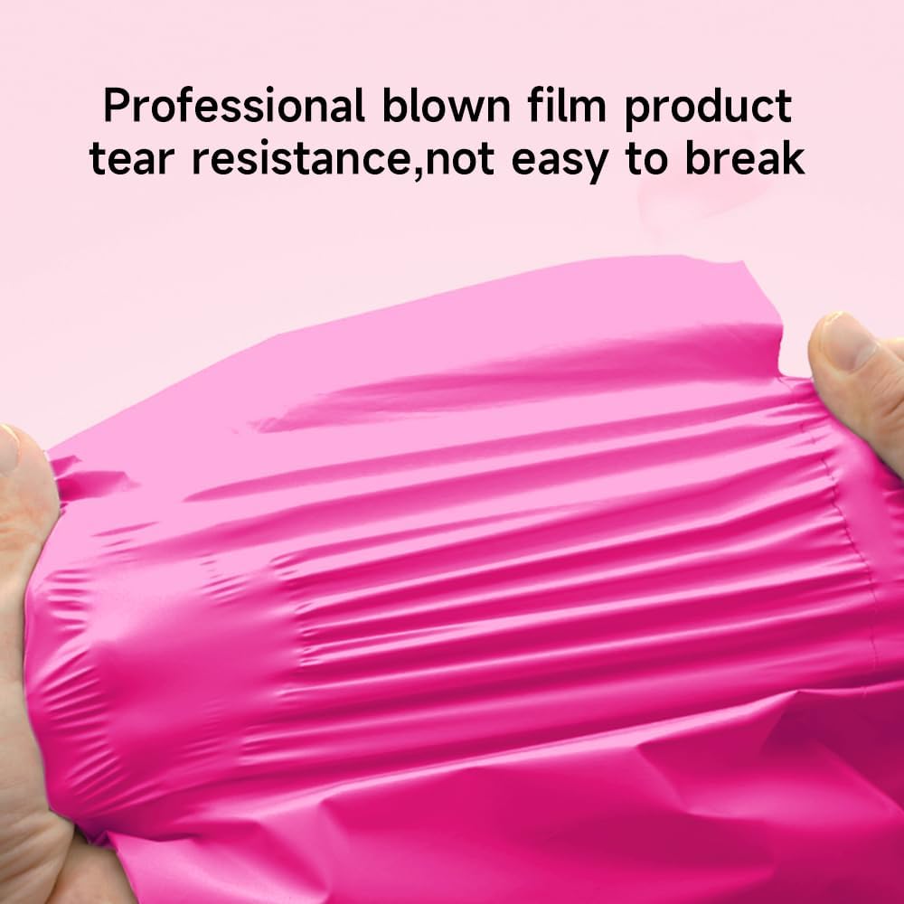Poly Mailers Pink 24x24 Inch 50 Pcs Shipping Bags for Clothing, Shipping Envelopes, Strong Self Seal Mailing Bags for Small Business, Poly Bags for Clothes