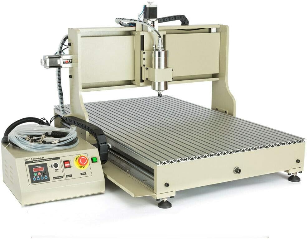 4 Axis Router Engraver USB CNC 6090, 2.2KW Engraver Milling Drilling Machine 3D Spindle Carving Drilling Machine For Wood Working Cutting Mill W/Remote Controller