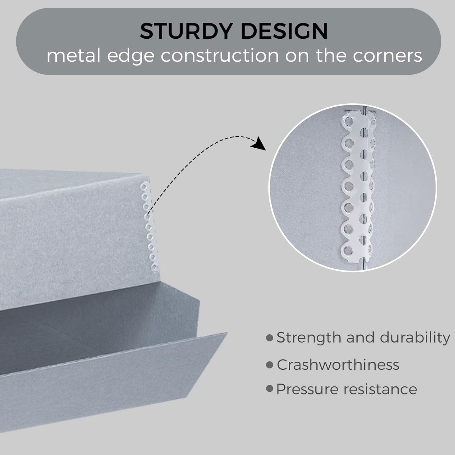 Lineco, Archival Storage Box, Museum Preservation Organizer with Drop Front Design, Acid-Free with Metal Edge, Preserves Picture Longevity, Photos, Documents, Crafts, DIY, 9x12