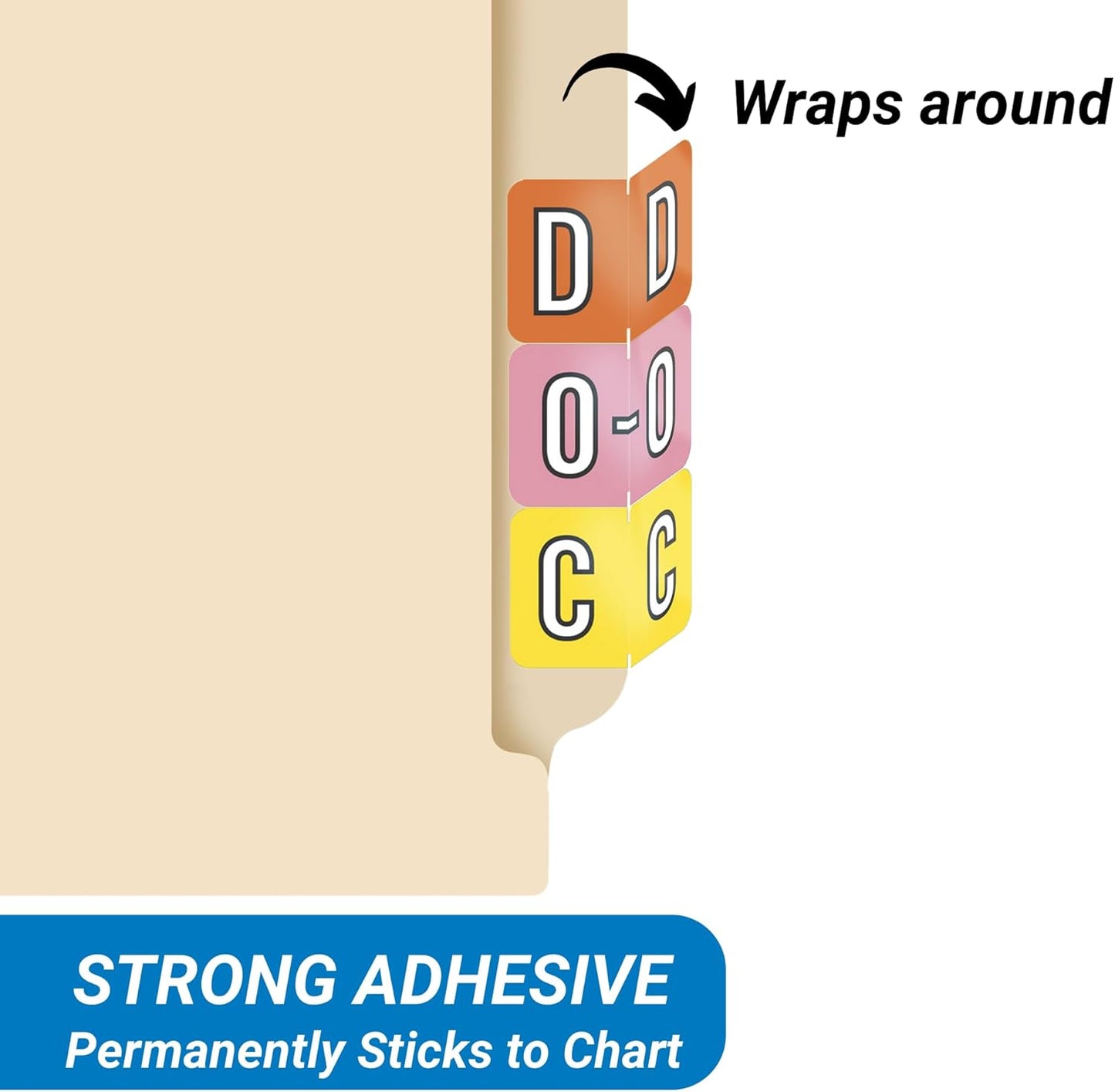 Alphabet Labels for File Folders, A to Z Plus Mc Complete Set, NO File Box and Indexes, Doctor Stuff, 126 Stickers of Each Letter, 3402 Labels, Barkley/Sycom FABKM - BRAM Series Compatible Stickers