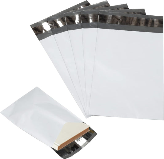 1000 Pack Secure Seal White Poly Mailers Shipping Bags - Safe Shipping with 19x24 Mailers Poly Bags - E-Commerce Poly Bags for Shipping - Self Sealing 2 Mil Poly Shipping Envelopes