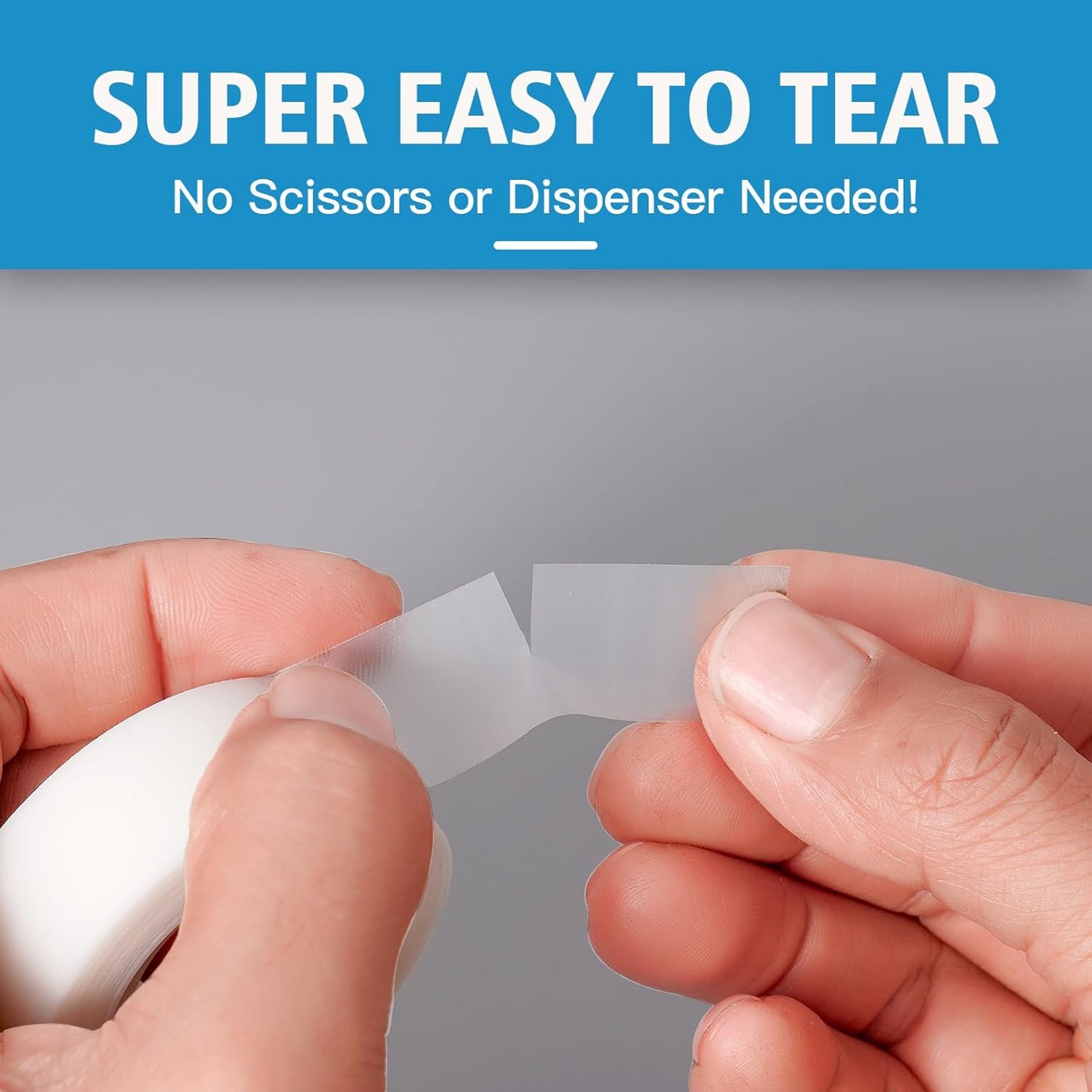 FeFu 96 Rolls Invisible Tape Refills 3/4 Inch X 1000 in, Translucent Tape for Dispenser Refill 1 Inch Core Easy Tear
