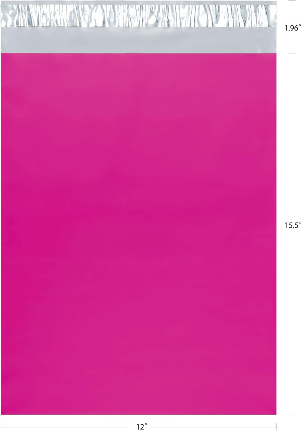 Pink Poly Mailers 12 x 15.5 Inches Shipping Bags for Small Business，Pack of 50