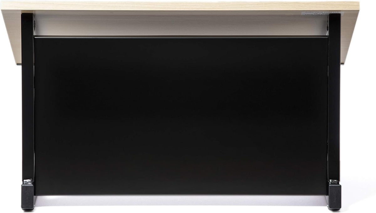 Audio Visual Direct Tabletop Lectern for Presentations, Black/Beech