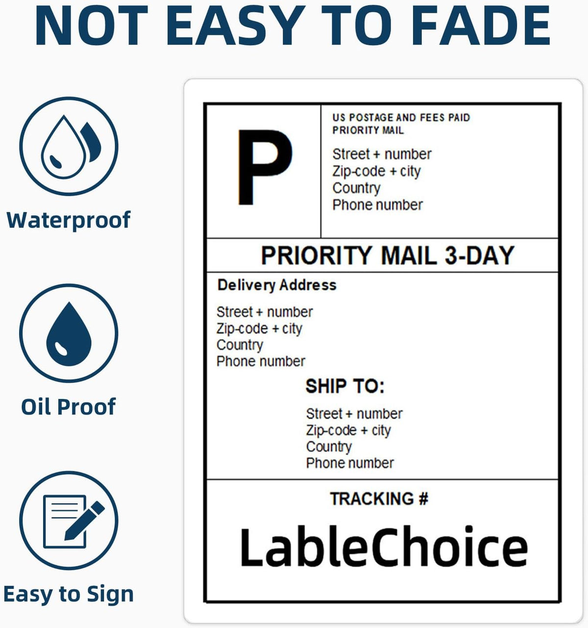 100 Sheets 400 Pcs 4"x5" 4 Up Shipping Address Labels for Laser & Inkjet Printers, Permanent Adhesive 4 per Page Shipping Labels, 4 to a Page Labels, 4 Stickers per Sheet
