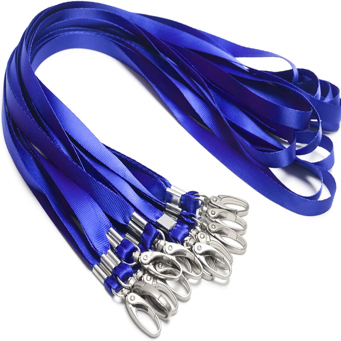 Lanyards for Id Badges Holder Bulk Lanyard with Clip Swivel Hooks for Name Tag ID Badge Holder,Students, Employees