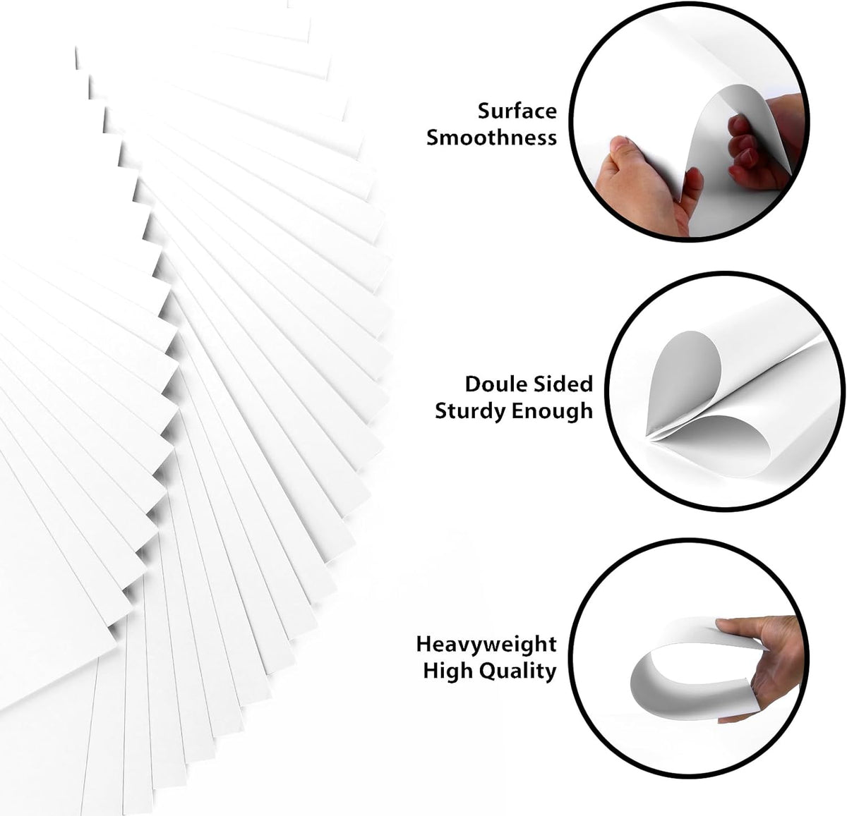 100 Sheets White Cardstock 11” x 17”, 92lb/250gsm Card Stock, Thick Card Stock Paper, Heavy Cardstock Paper for Printer, Resume, Scrapbooks, Art, Crafts, Business Cards