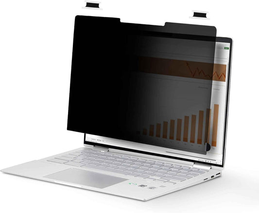 StarTech.com 14-inch 16:9 Flip-Over Privacy Screen with Touch, Laptop Security Shield, Anti-Glare Blue Light Filter