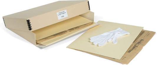 Gaylord Archival Tan Newspaper Preservation Kit - 13W x 18L x 3" H