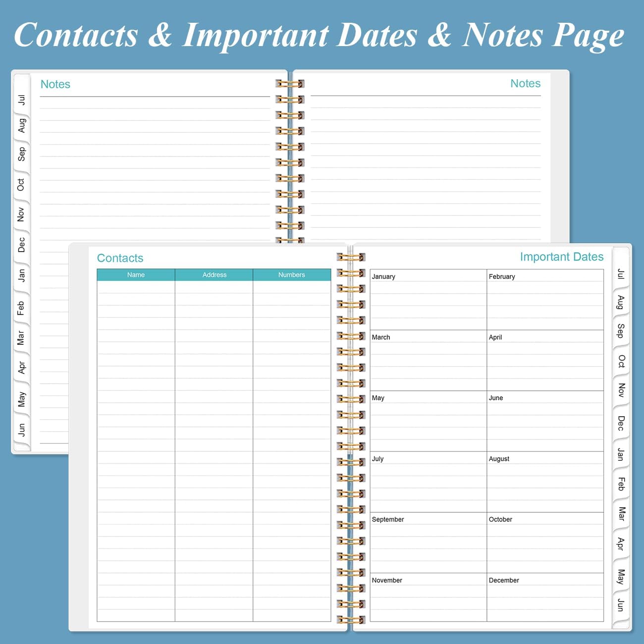 2025-2026 Appointment Book & Planner - Hourly Planner from July 2025 - June 2026, Weekly Appointment Book 2025-2026 with 30-Minute Interval, 6.4" x 8.5", Dark Blue