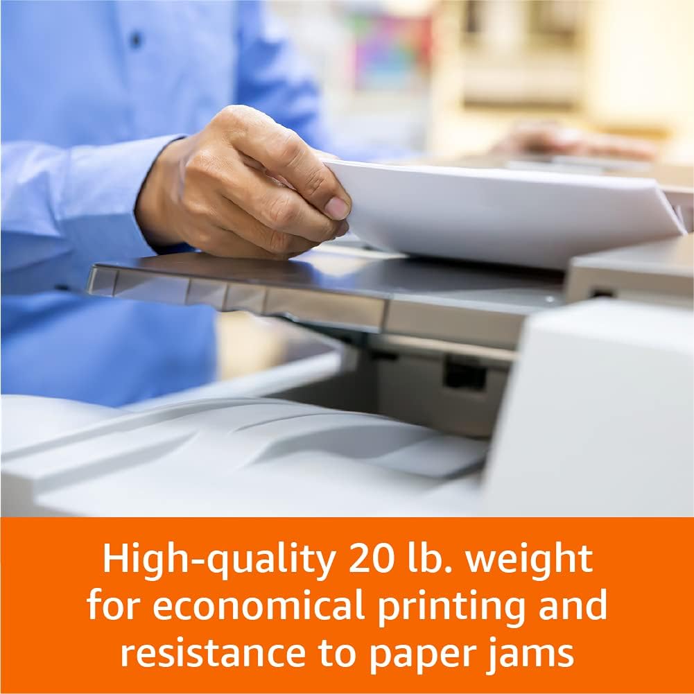 Amazon Basics Multipurpose Copy Printer Paper, 8.5 x 11 Inches, 20 lb, Truckload, 21 Pallet, 8,400 Reams (4.2M Sheets), 92 Bright, White