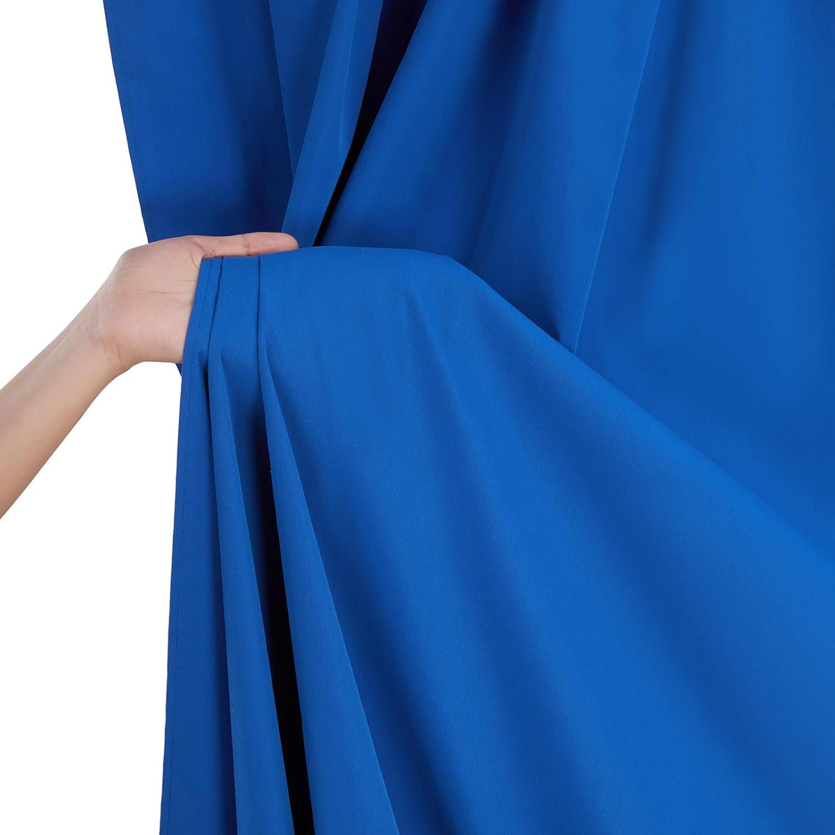 Royal Blue Backdrop Curtains Polyester: 6 Panels 5ft x 10ft Photography Backdrop Drapes - Wedding Party Birthday Decorations