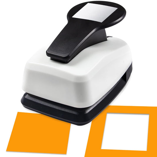 Square Hole Punch, 1.5 inch Square Paper Punch, Squares Punches for Paper Crafts, Scrapbooking Punches, Shape Hole Puncher, Squares Craft Puncher