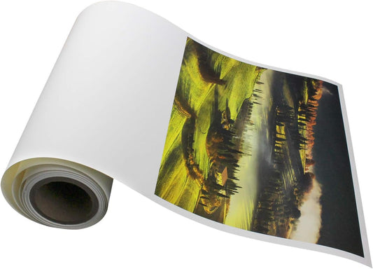Elegance Velvet 36 in x 40 ft roll is a Premium Matte 310 gsm, Cold Pressed Bright White Museum Grade Fine Art Inkjet Paper, Compatible with Most Dye-Based and Pigment Printers