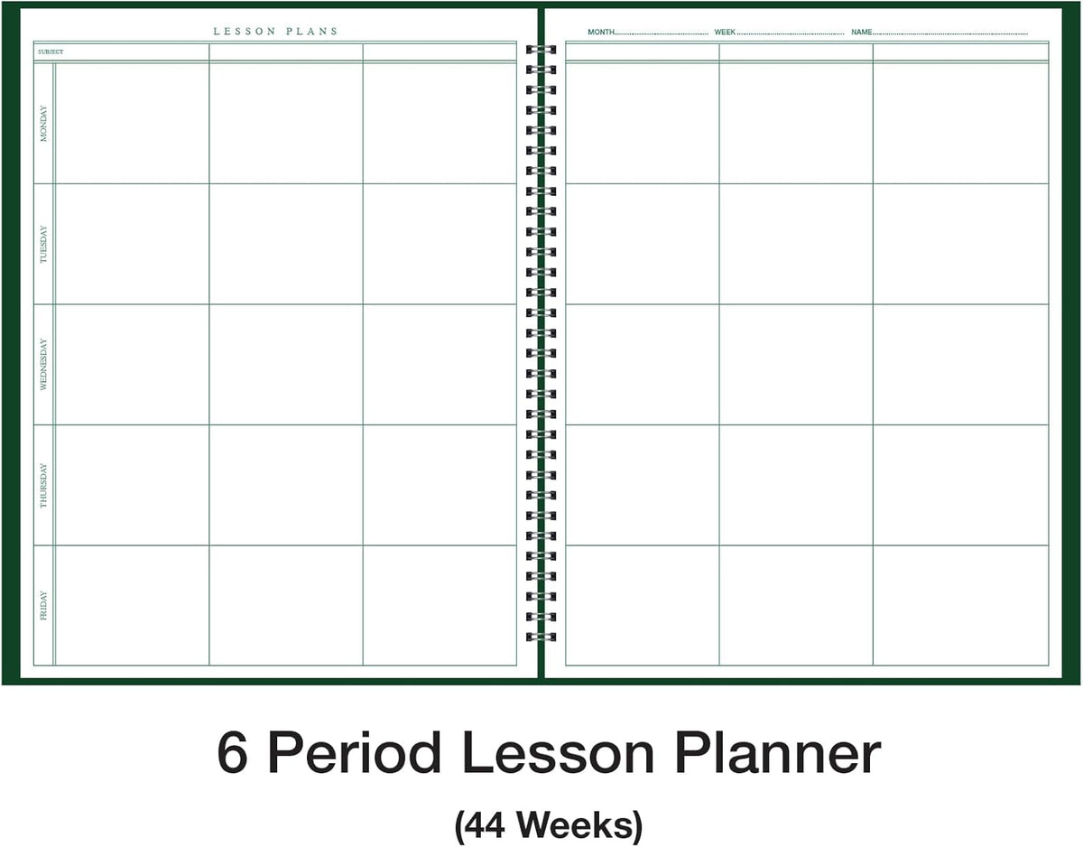 Ward Combination 9-10 Week Class Record + 6 Period Lesson Plan Book