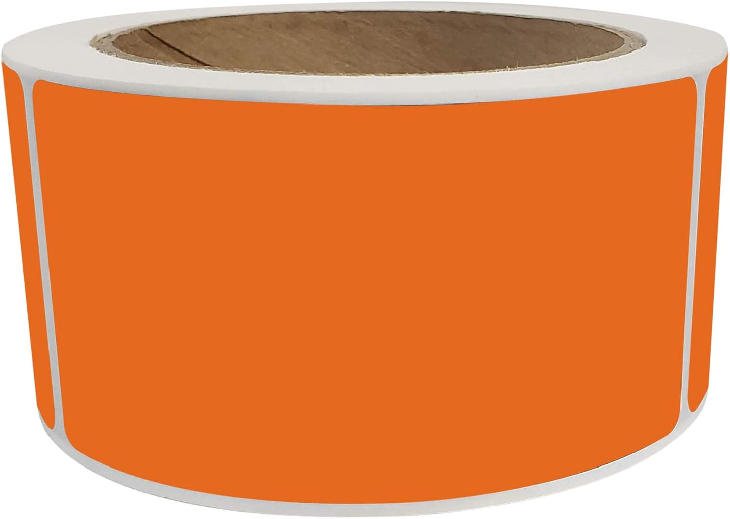 Royal Green Name Tag Labels 4x2 Blank Sticker Roll in Orange (7.5cm x 2.5cm) - 250 Pack