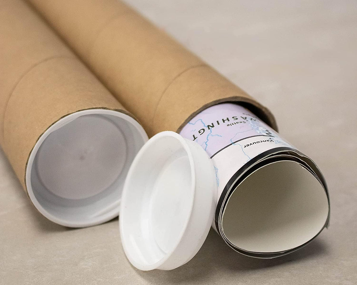 MagicWater Supply Mailing Tube - 2 in x 18 in - Kraft - 1 Pack - for Shipping and Storage of Posters, Arts, Crafts, and Documents