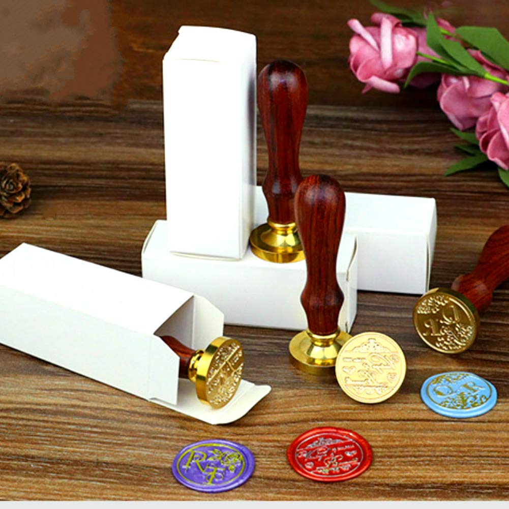 Wax Seal Stamp, ANBOSE Animal Sealing Wax Stamp with Removable Brass Head Wooden Handle, Peacock Wax Sealing Stamp for Envelope Sealing Wax